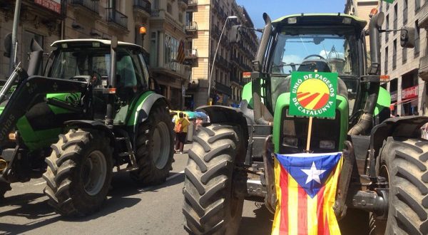 В Барселоне прошел "Фермерский марш"