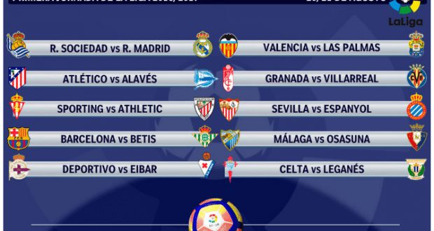Новый календарь Ла Лиги Испании 2017-2018