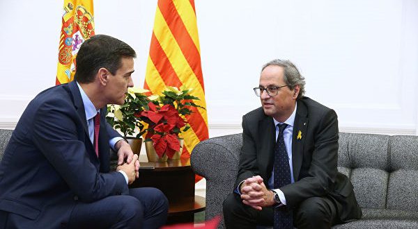 Лидер Каталонии передал Санчесу пакет предложений