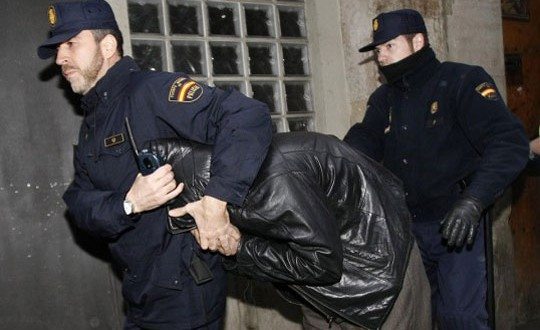 арест в испании