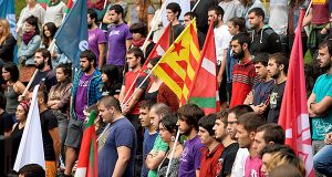 Каталонские студенты поддерживают проведение референдума о независимости