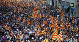 В Барселоне прошла манифестация в поддержку референдума