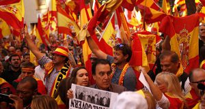 В Барселоне прошла манифестация в защиту Конституции и единства Испании